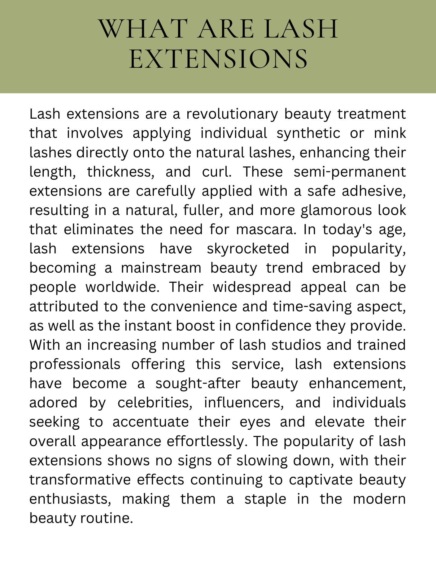 Lash Academy Ebook